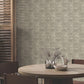 Woodcut Black & Linen Wallpaper
