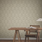 Woodcut Black & Linen Wallpaper