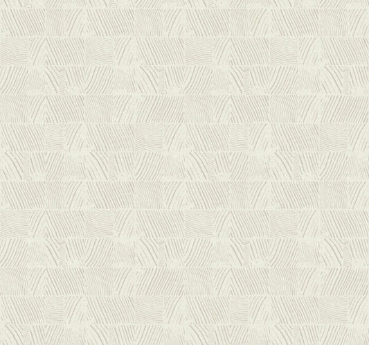 Woodcut Grey & White Wallpaper