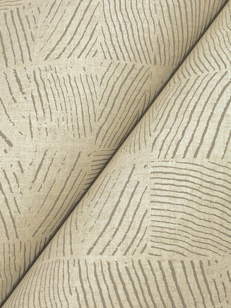 Woodcut Beige Wallpaper