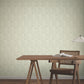 Woodcut Green & Stone Wallpaper