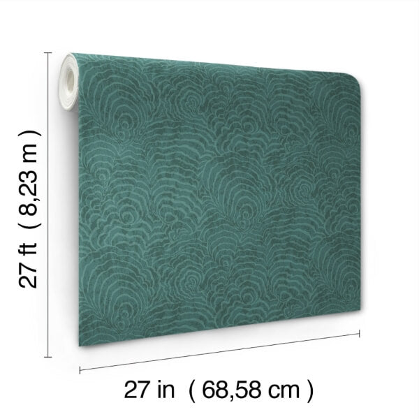 Ocean Jasper Teal Wallpaper