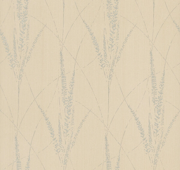 Graceful Willow Putty Wallpaper