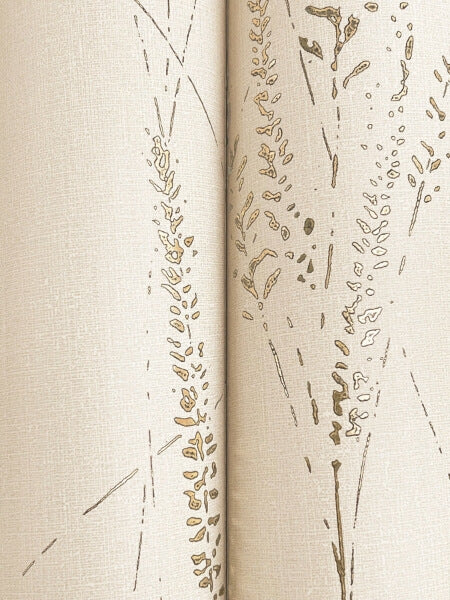 Graceful Willow Pale Straw Wallpaper