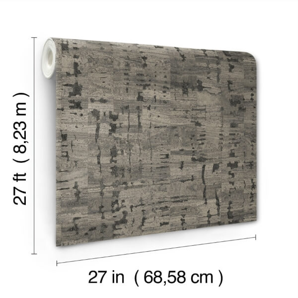 Pop The Cork Charcoal Wallpaper