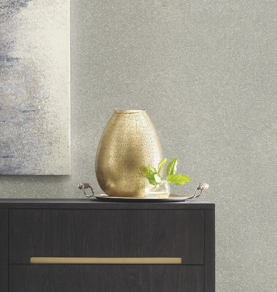 Terra Mica Silver Wallpaper