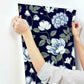 Morning Garden Navy Wallpaper