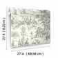 Seasons Toile Grey Wallpaper