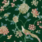 Fanciful Dark Green Wallpaper