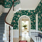 Fanciful Dark Green Wallpaper