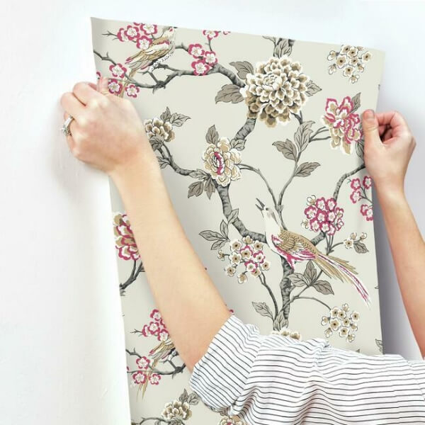 Fanciful Beige Wallpaper