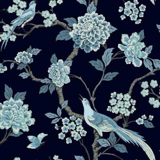 Fanciful Navy Wallpaper