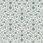 Vintage Blooms Blue Wallpaper