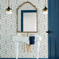 Vintage Blooms Blue Wallpaper