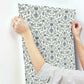 Vintage Blooms Blue Wallpaper