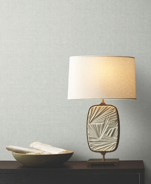 Sheer Linen Light Grey Wallpaper