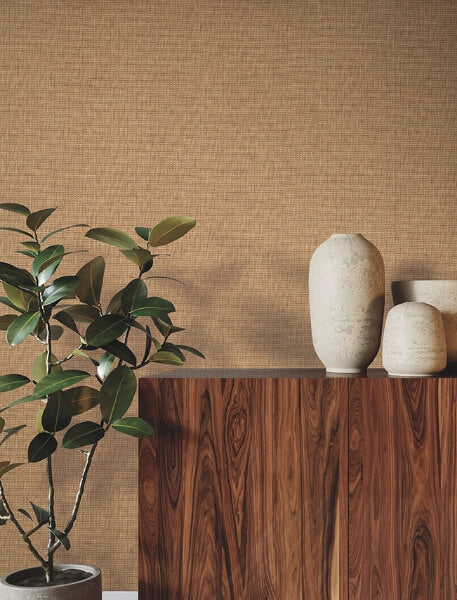 Check Paperweave Saddle Weave Wallpaper