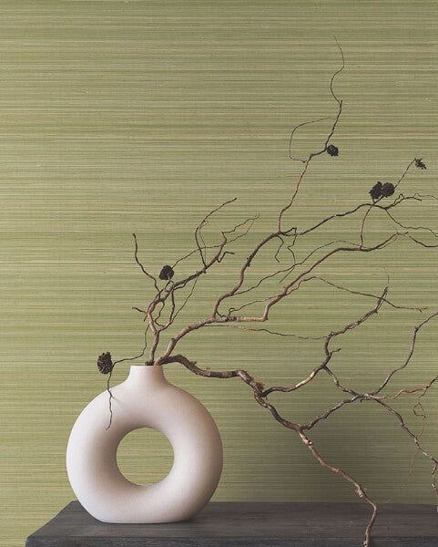Smooth Abaca Moss Wallpaper