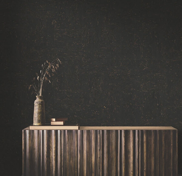 Caldera Cork Black Wallpaper