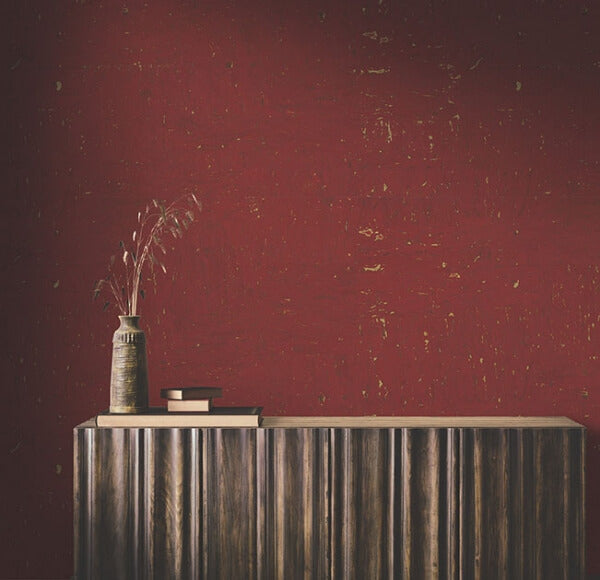Caldera Cork Crimson Wallpaper
