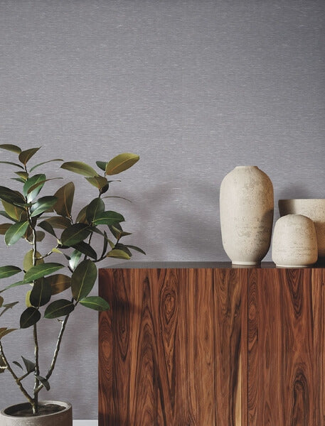 Linen Levels Dove Wallpaper