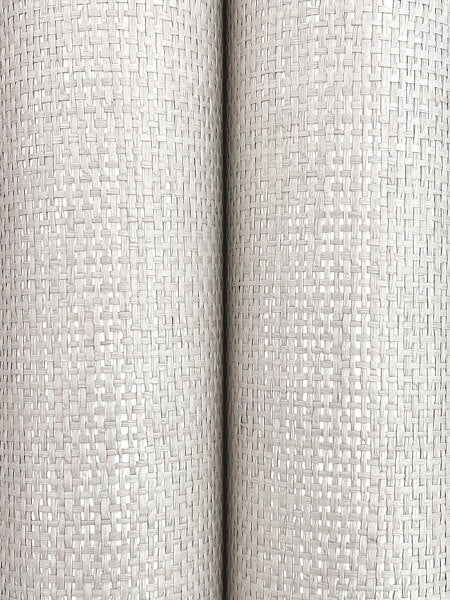 Airy Paperweave Silver Gray Wallpaper