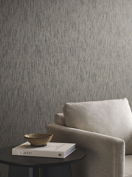 Twist Paperweave Black / Gray Wallpaper