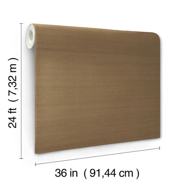 Maguey Sisal Toffee Wallpaper