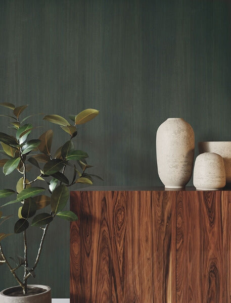 Wood Veneer Verdigris Wallpaper