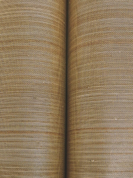 Tailored Abaca Ochre Gold Wallpaper