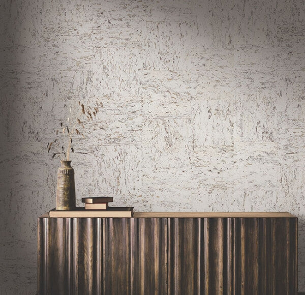 Caldera Cork White Pearl Wallpaper