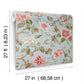 Marguerite Vine Wallpaper - Blue