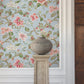 Marguerite Vine Wallpaper - Blue