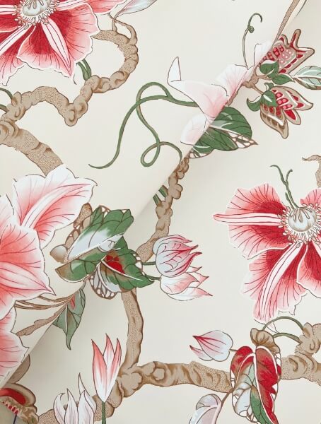 Marguerite Vine Cream Wallpaper