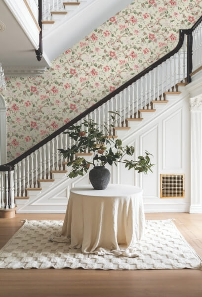 Marguerite Vine Cream Wallpaper