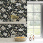 Marguerite Vine Black Wallpaper