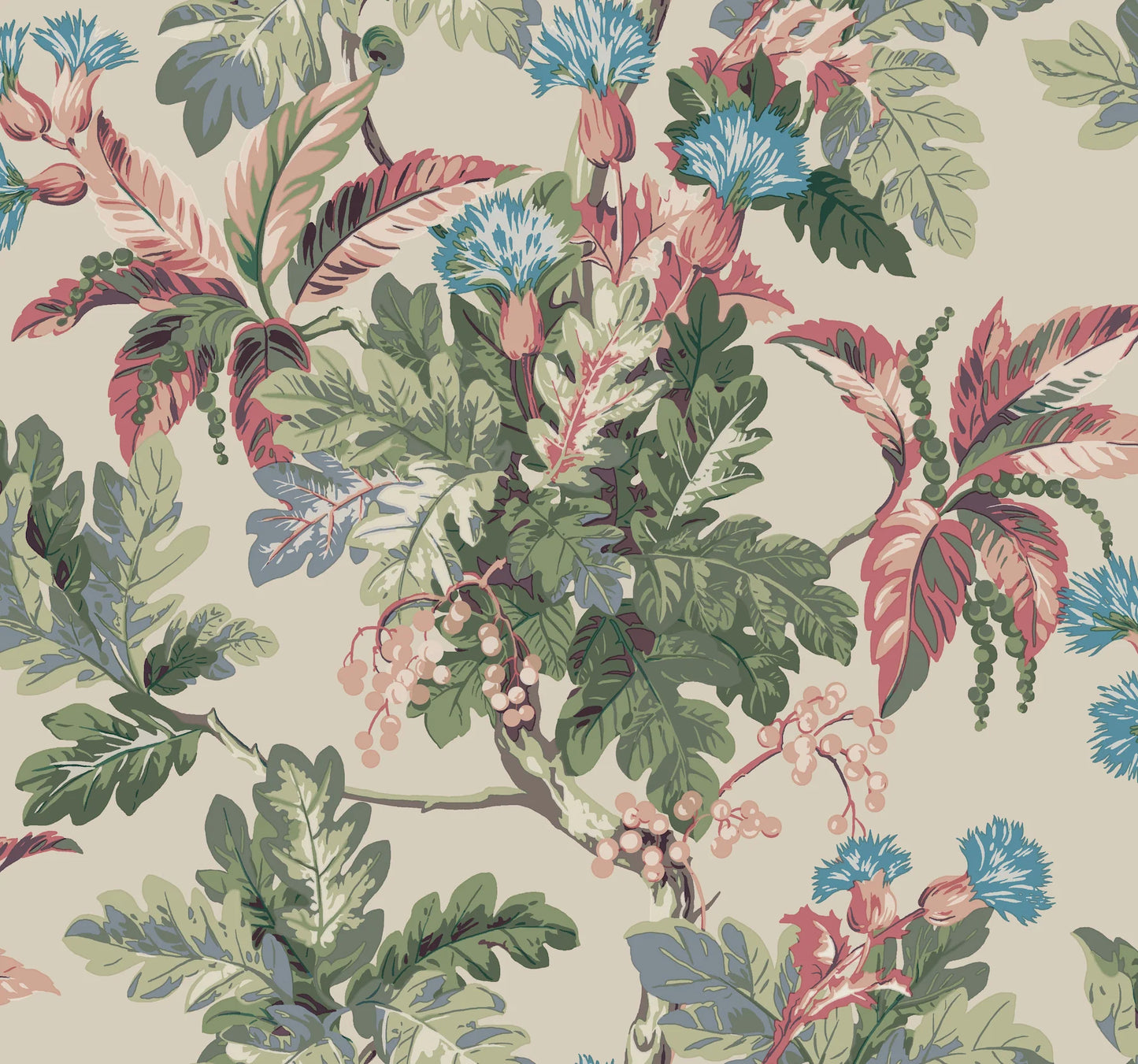 Briarwood Taupe Wallpaper