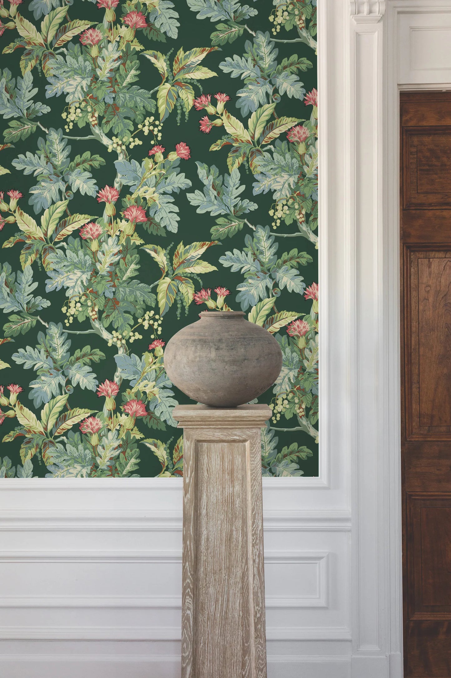 Briarwood Green Wallpaper