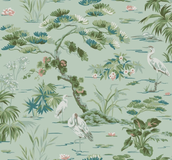 Bridgewater Mint Wallpaper