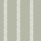 Braided Stripe Green Wallpaper