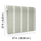 Braided Stripe Green Wallpaper