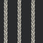 Braided Stripe Black Wallpaper