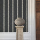 Braided Stripe Black Wallpaper