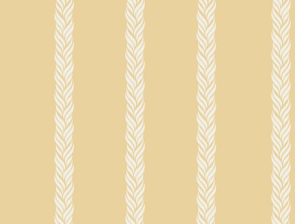 Braided Stripe Yellow Wallpaper