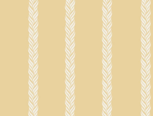 Braided Stripe Yellow Wallpaper