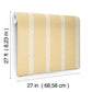 Braided Stripe Yellow Wallpaper
