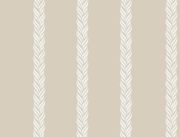 Braided Stripe Beige Wallpaper