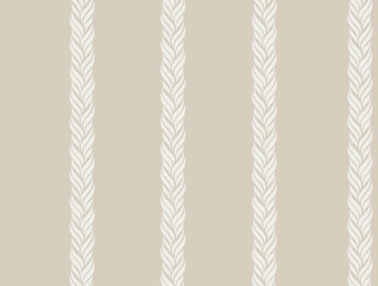 Braided Stripe Beige Wallpaper