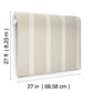 Braided Stripe Beige Wallpaper