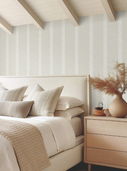 Braided Stripe Tan Wallpaper